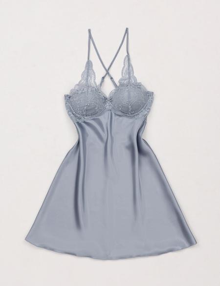 Mavi Saten 4'lü Çeyiz Seti - 50303821022