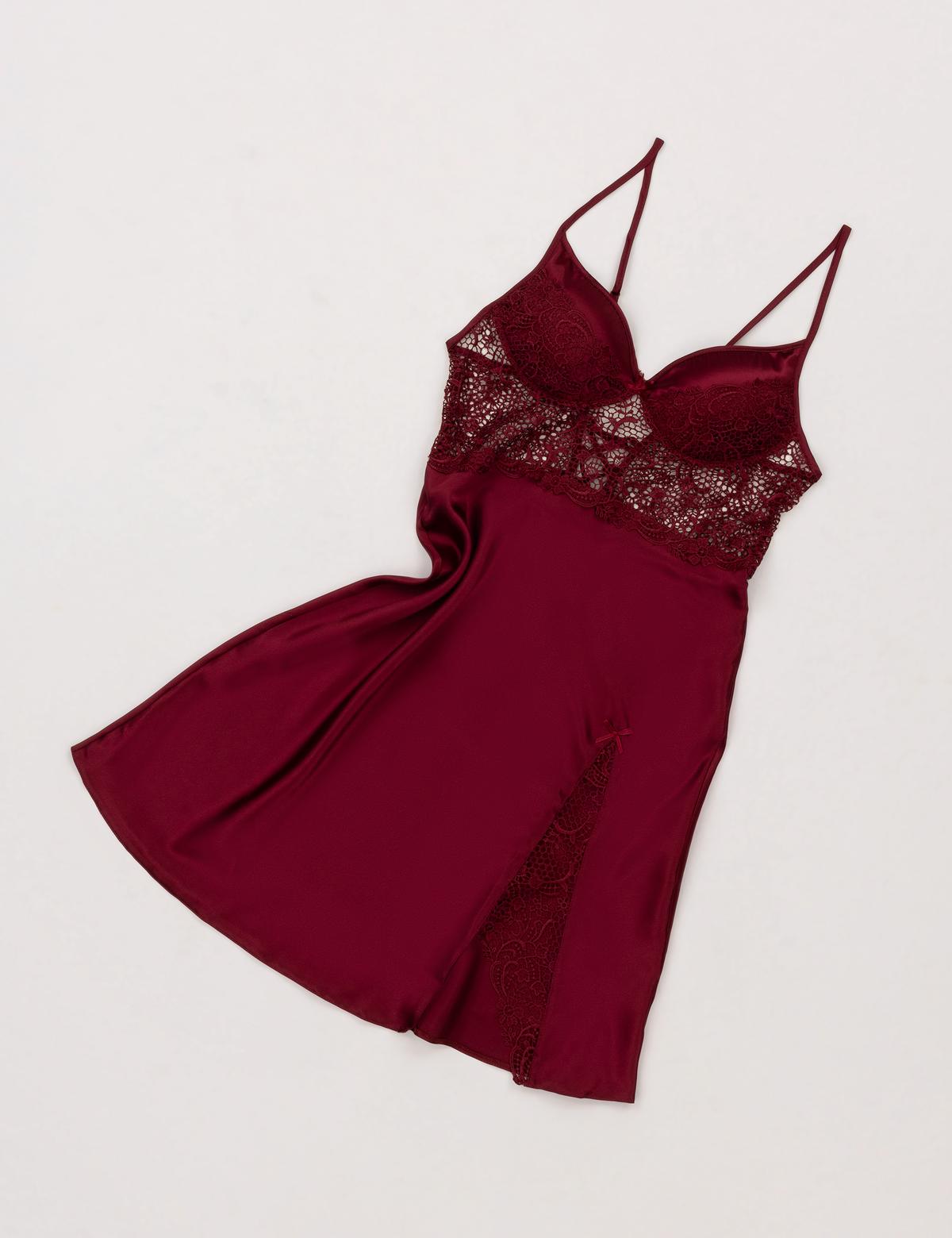 Bordo Saten 6'lı Çeyiz Seti - 50303797001