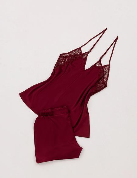Bordo Saten 6'lı Çeyiz Seti - 50303797001