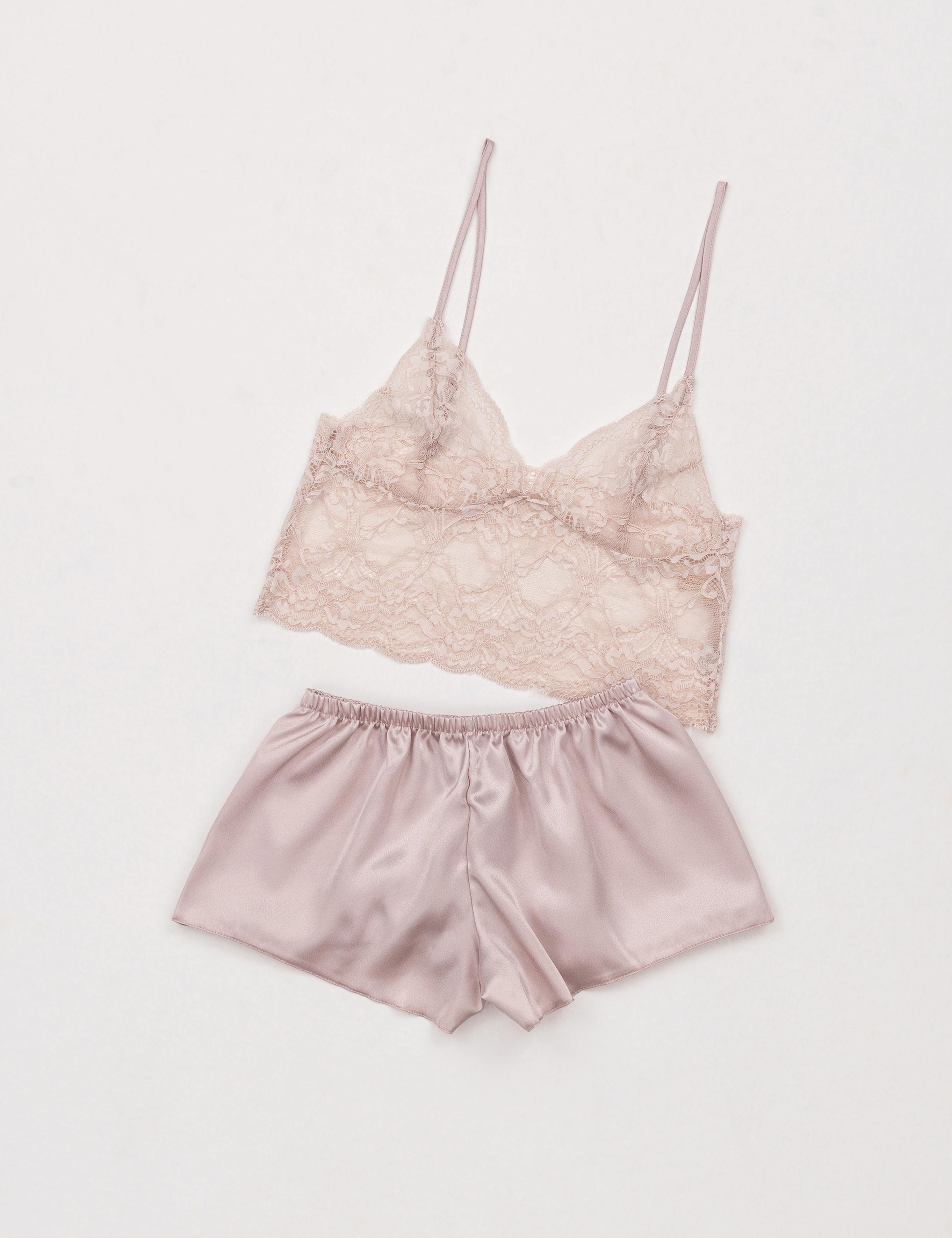 Pudra Saten 4'lü Çeyiz Seti