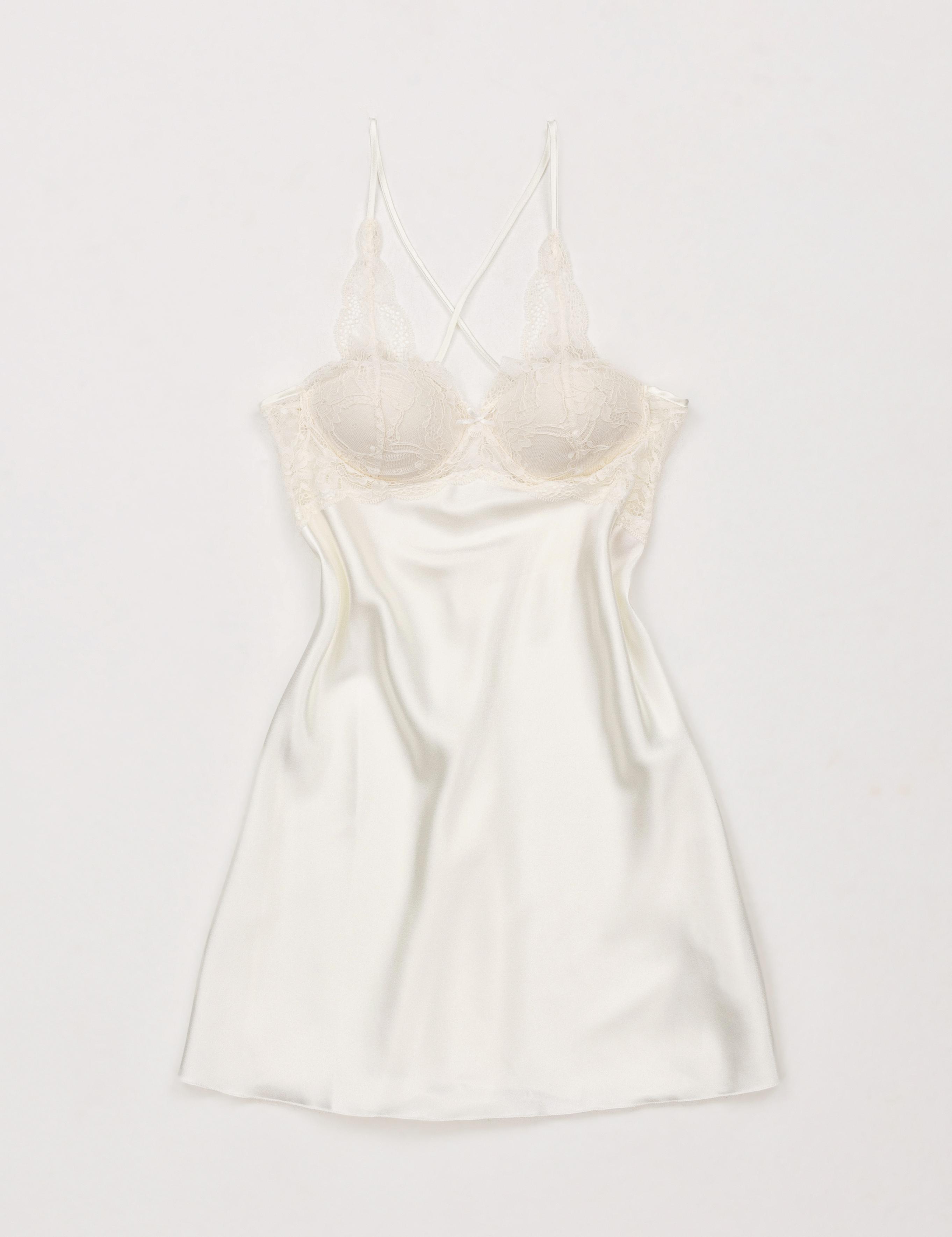 Ekru Saten 4'lü Çeyiz Seti