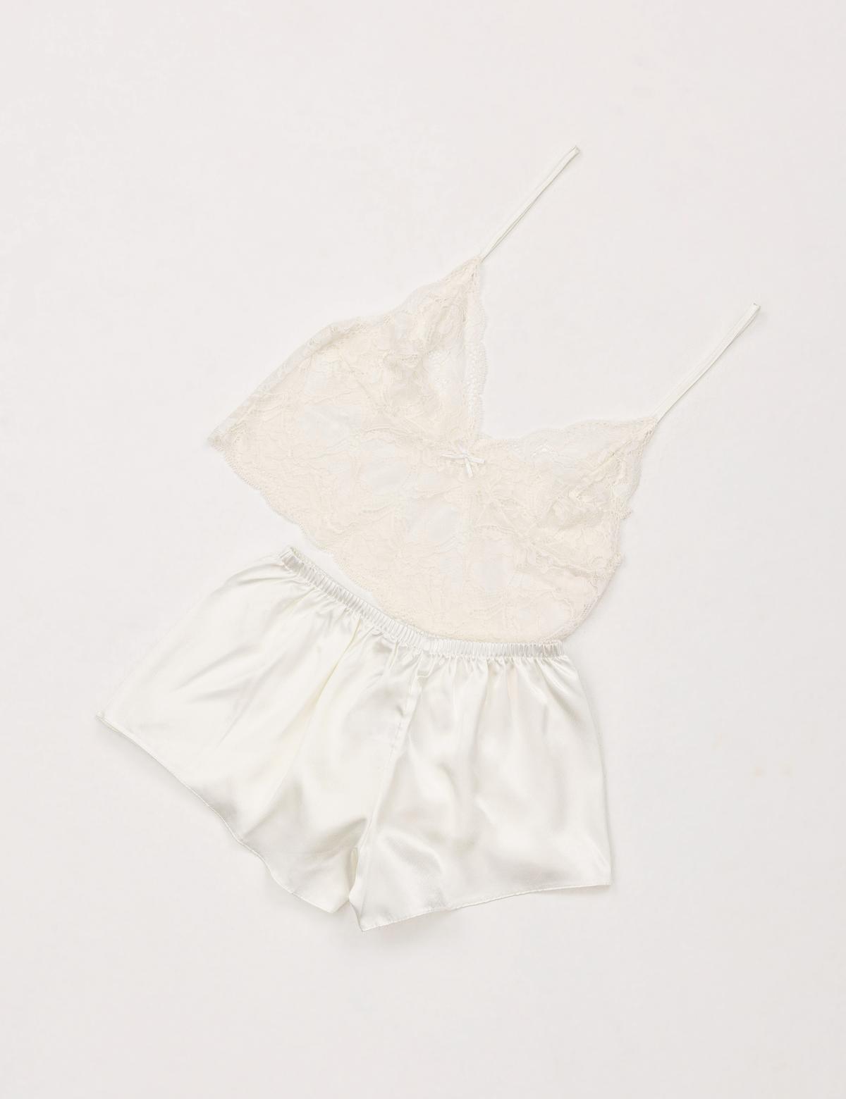 Ekru Saten 4'lü Çeyiz Seti - 50303821020