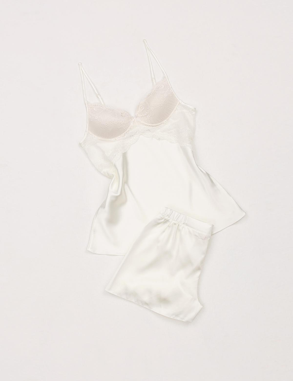 Ekru Saten 4'lü Çeyiz Seti - 50303882010