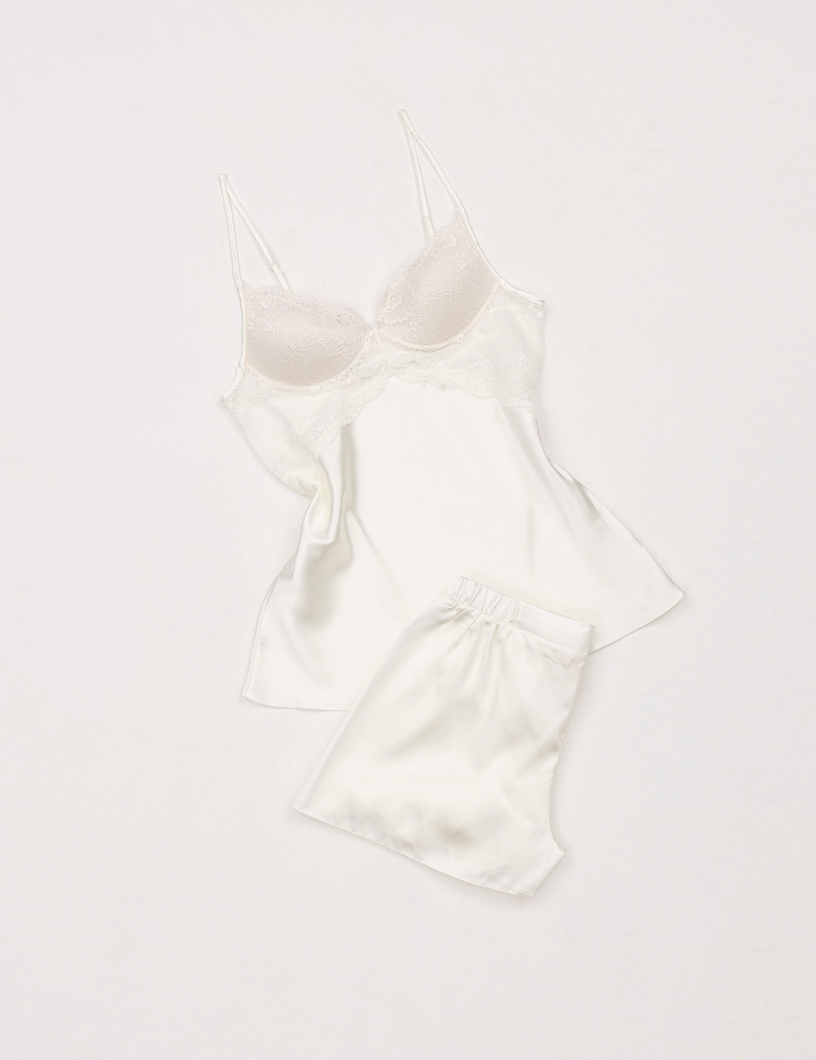 Ekru Saten 4'lü Çeyiz Seti