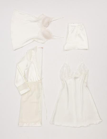 Ekru Saten 4'lü Çeyiz Seti - 50303882010