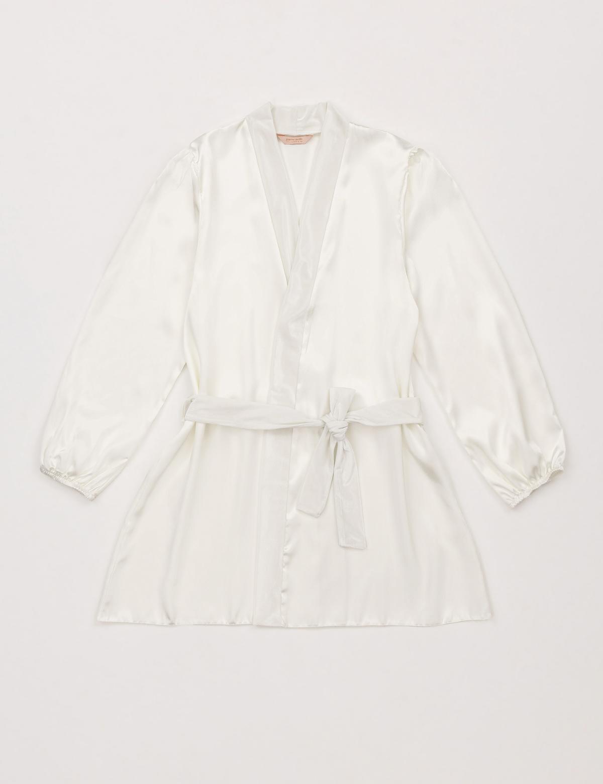 Ekru Kadife 3'lü Pijama Takımı - 50303843001