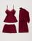 Bordo 3'lü Şort Takım