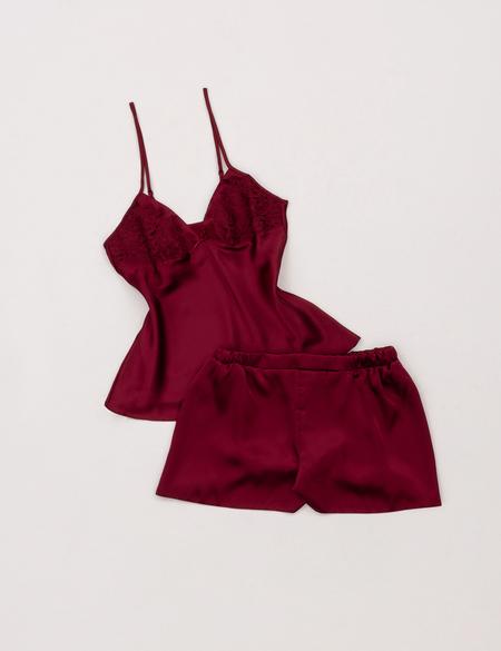 Bordo Saten 6'lı Çeyiz Seti - 50305611007