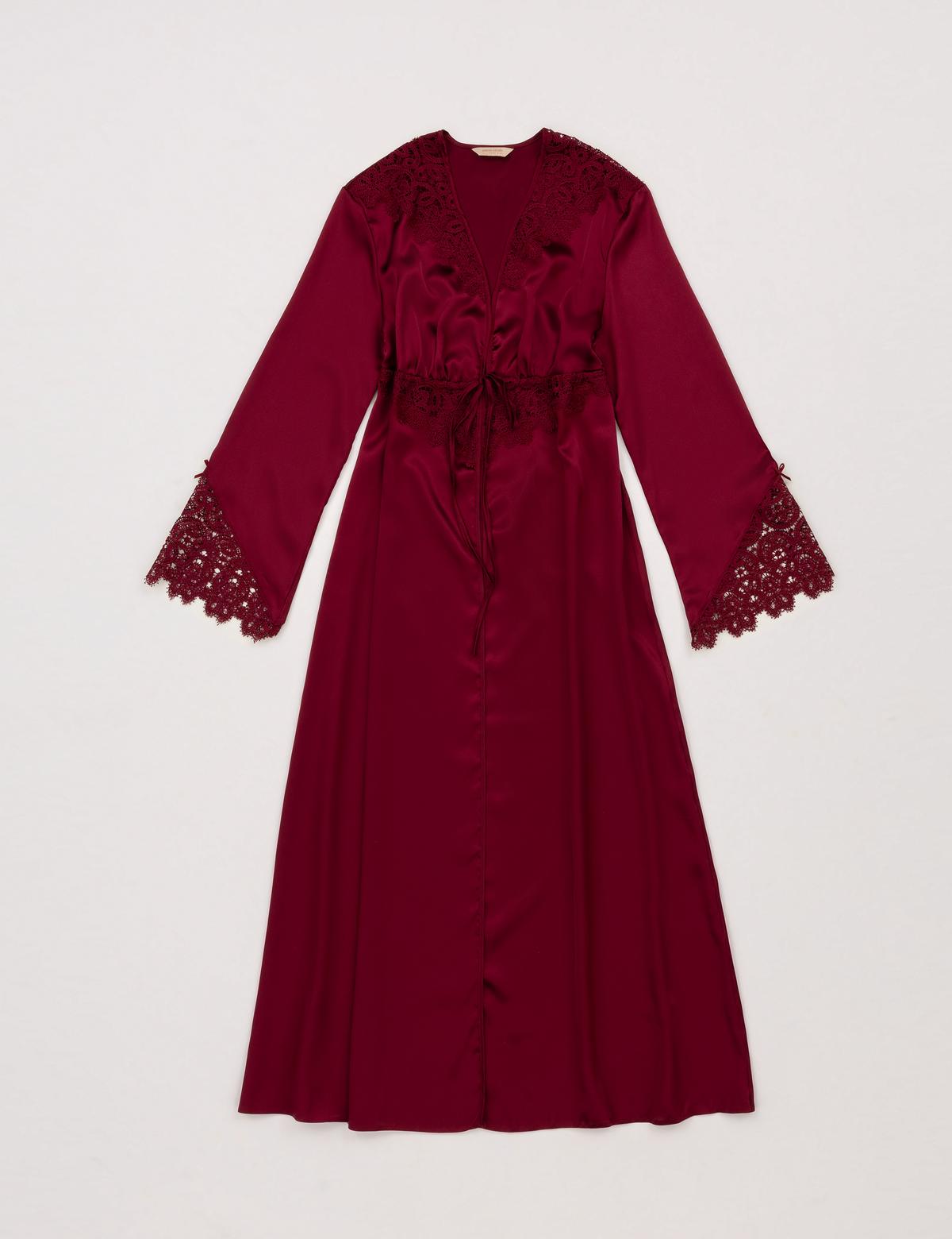 Bordo Saten 6'lı Çeyiz Seti - 50305611007