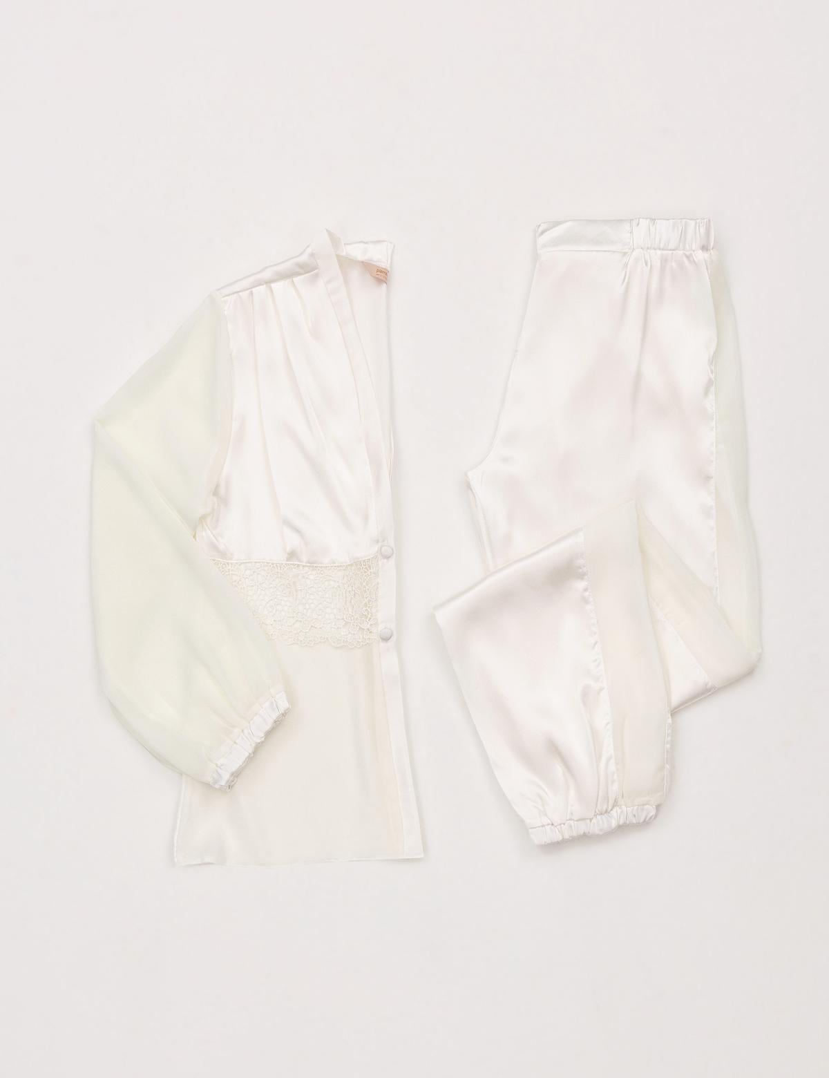 Ekru Saten 6'lı Çeyiz Seti - 50305635002