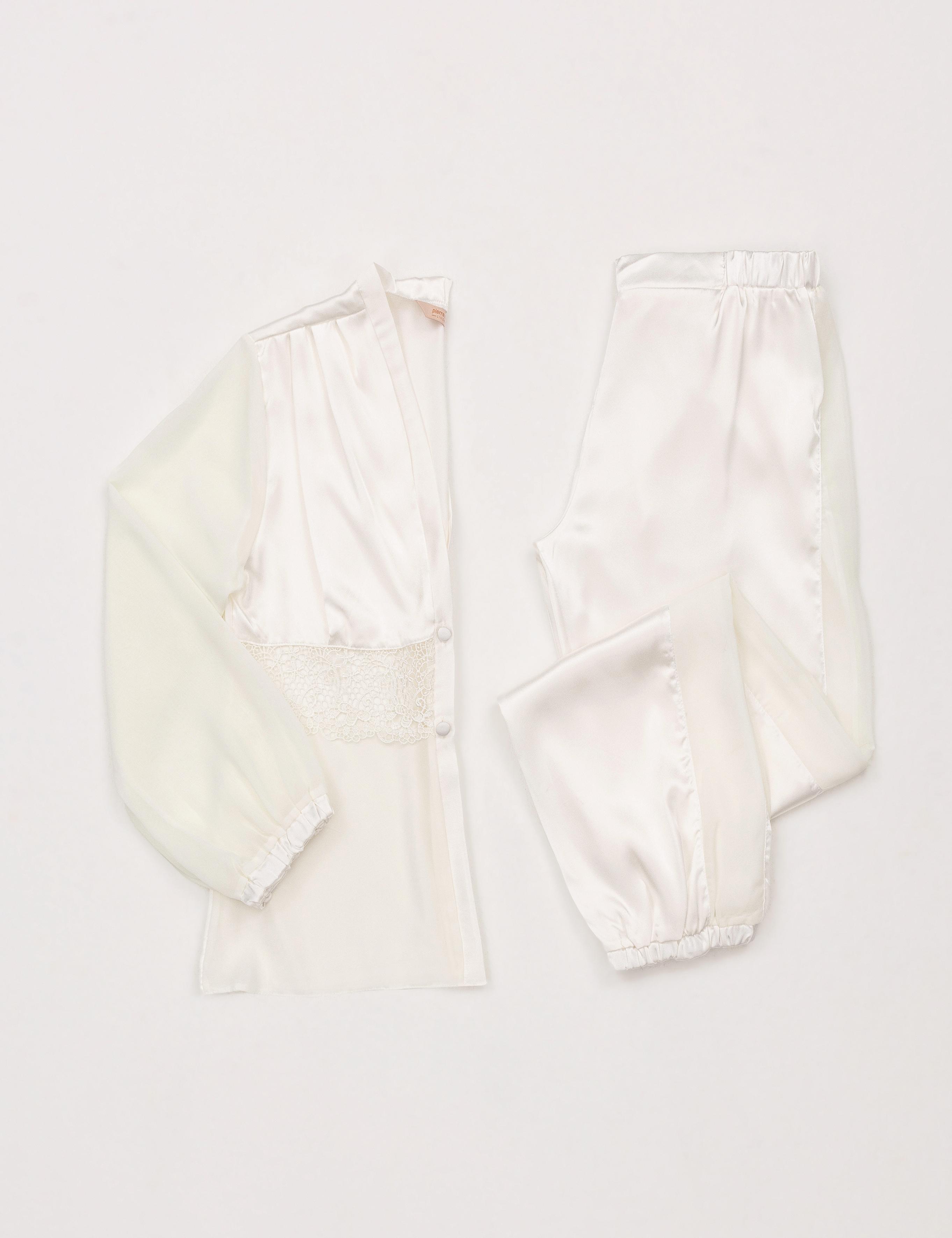 Ekru Saten 6'lı Çeyiz Seti