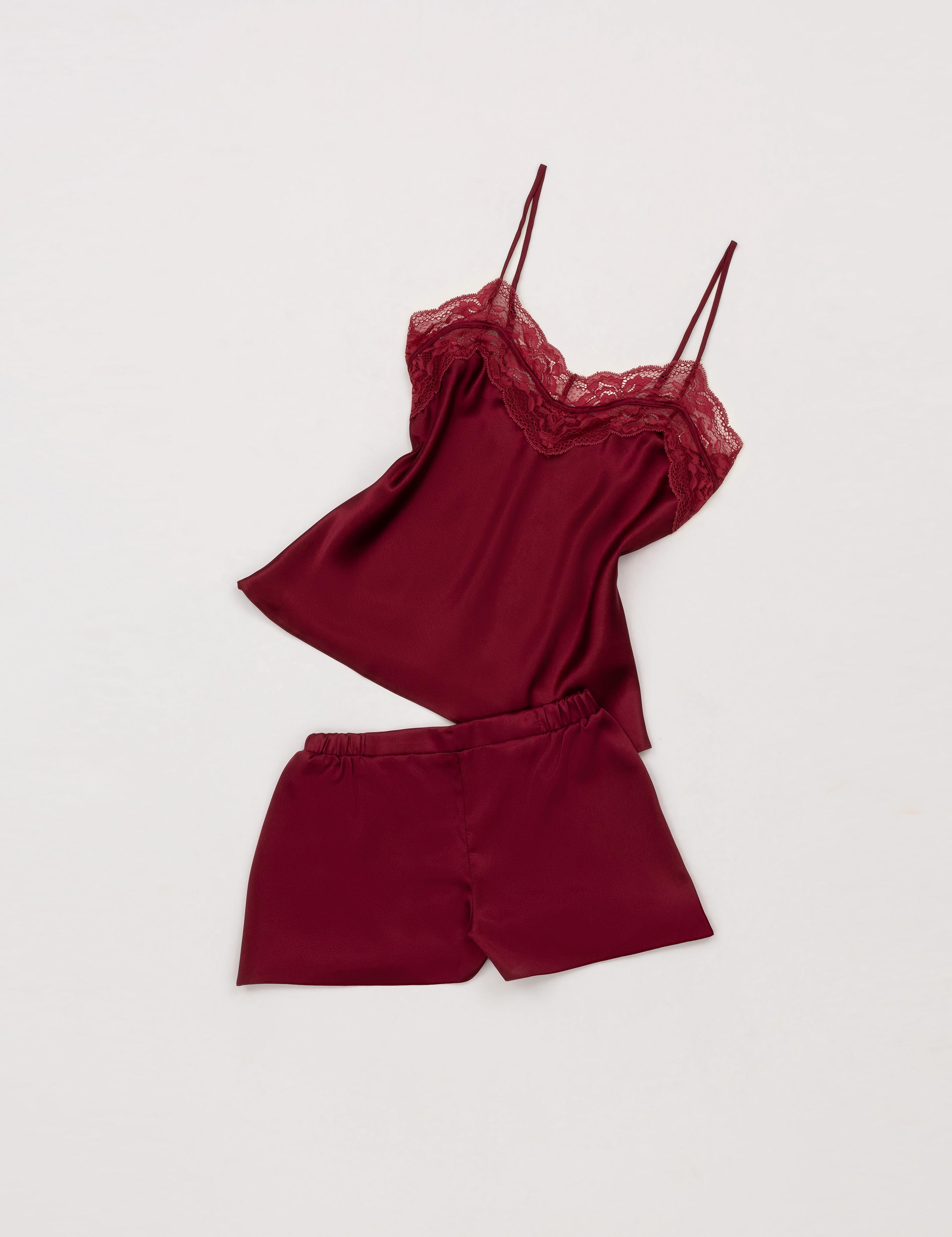 Bordo 3'lü Şort Takım