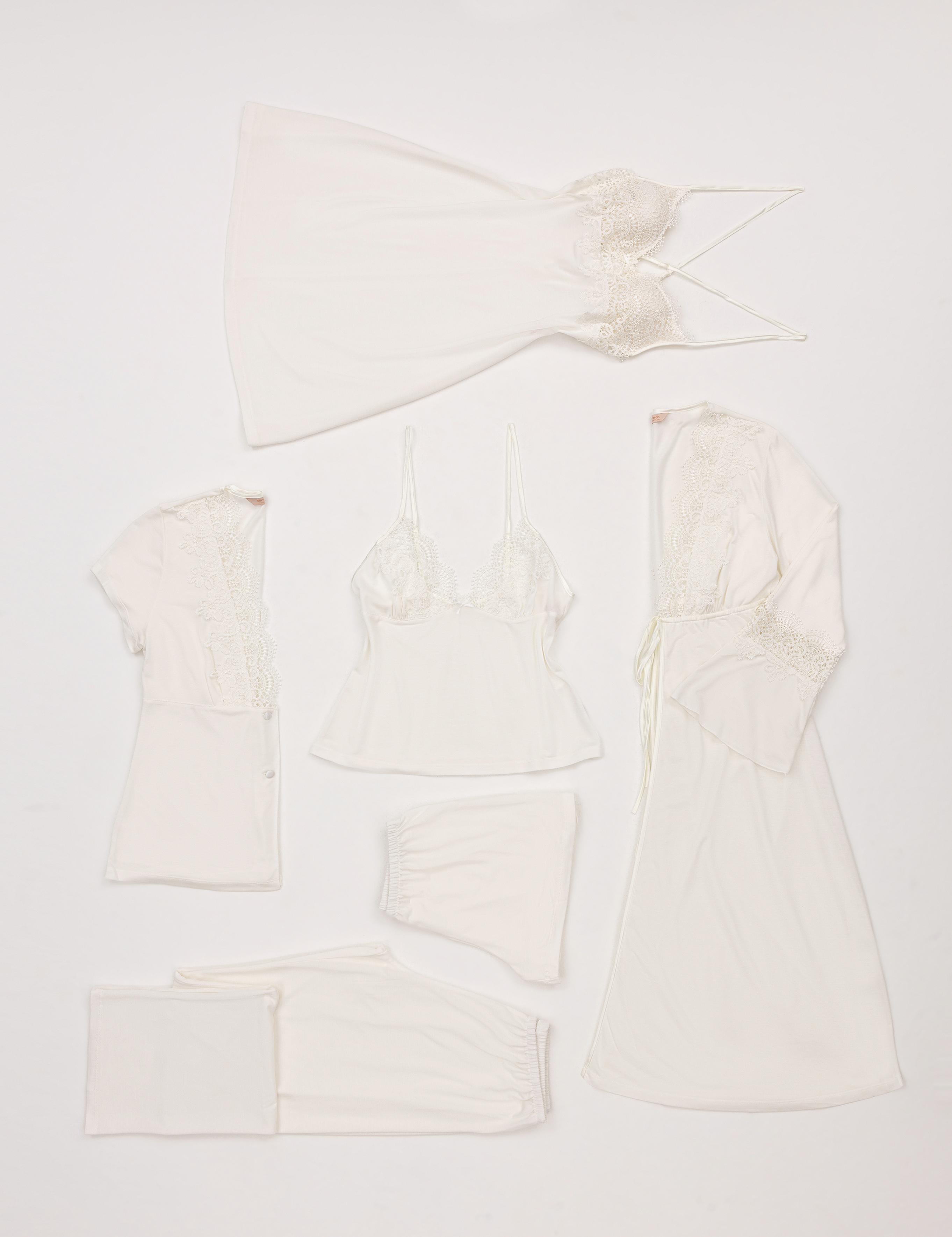 Ekru 6'lı Çeyiz Seti