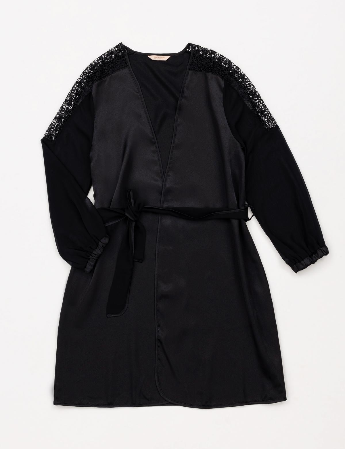 Siyah Saten 6'lı Çeyiz Seti - 50305635009