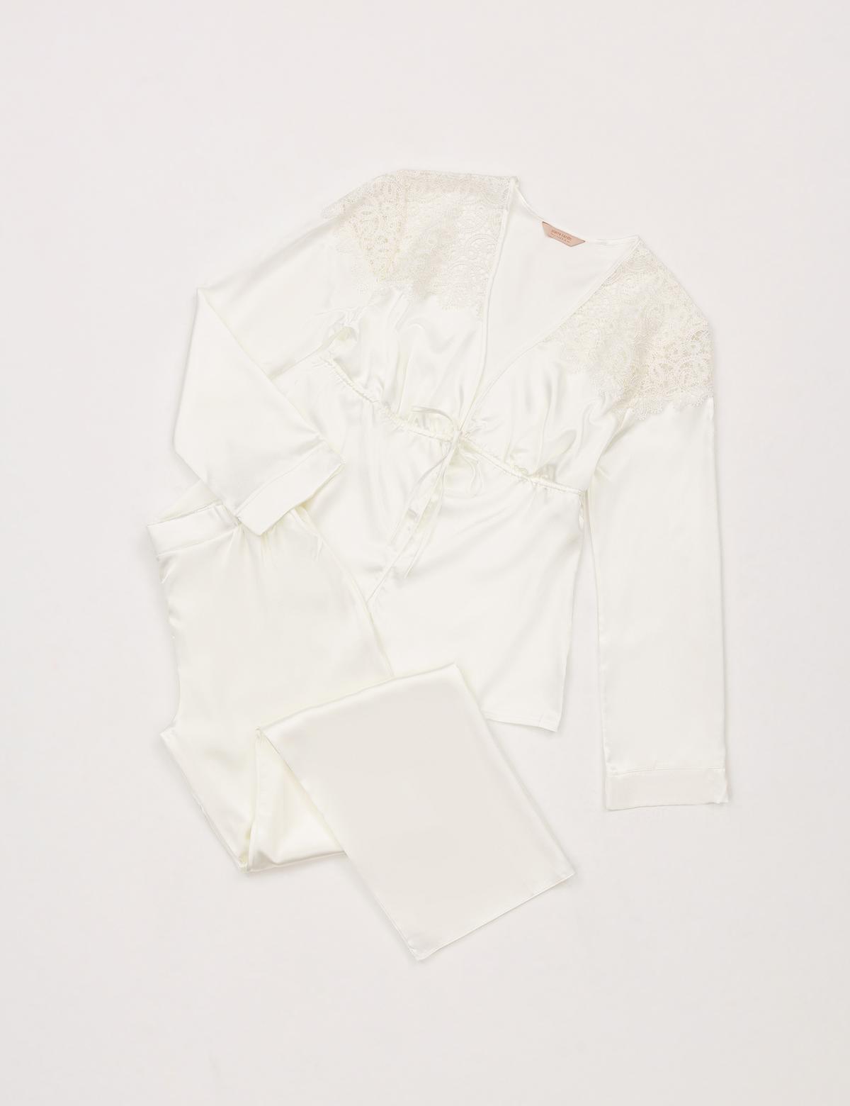 Ekru Saten 6'lı Çeyiz Seti - 50305611008