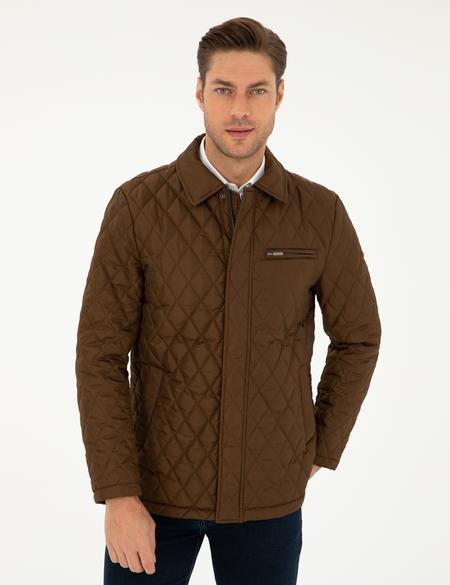 Kahverengi Kapitone Mont - 50295063015