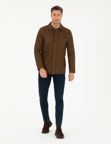 Kahverengi Kapitone Mont - 50295063015