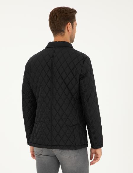 Siyah Kapitone Mont - 50295063005