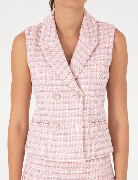 Pembe Slim Fit Yelek - 50282081024