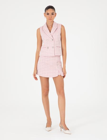 Pembe Slim Fit Yelek - 50282081024