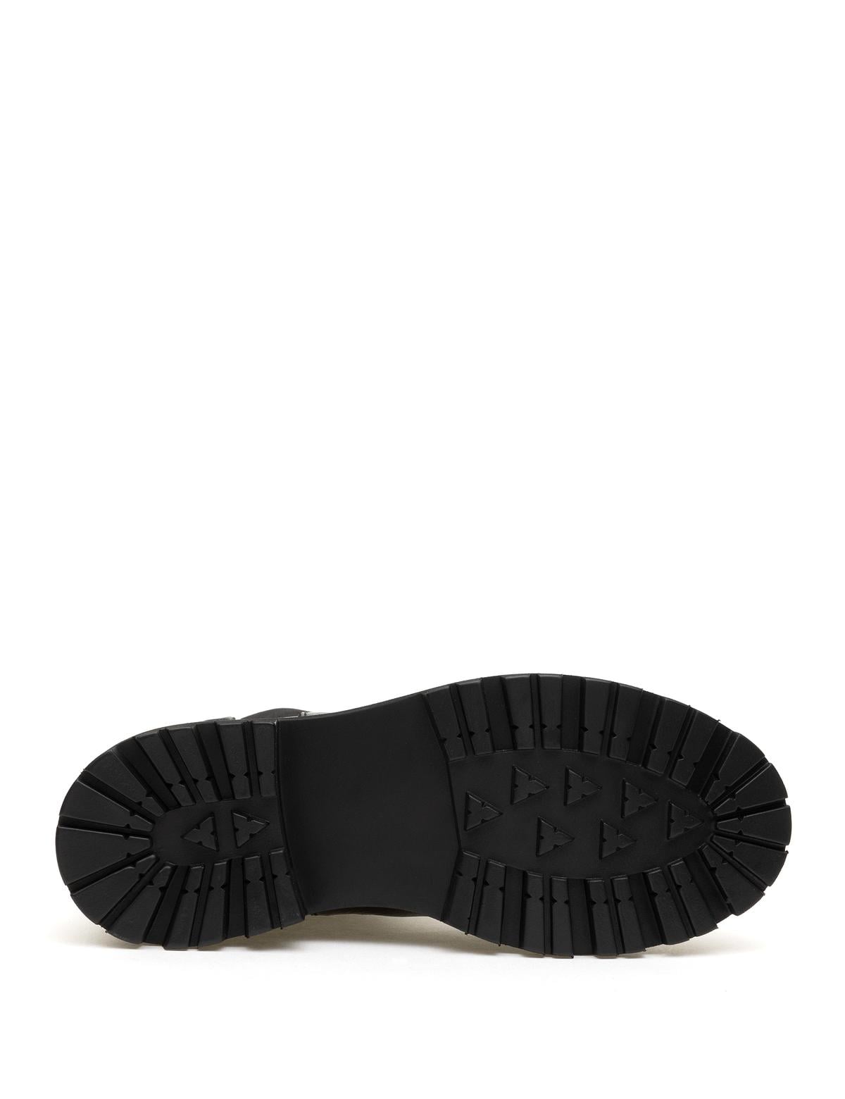 Siyah Deri Lastikli Bot - 50300071004