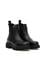 Siyah Deri Lastikli Bot