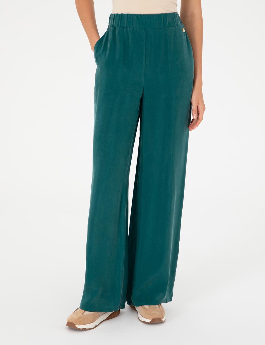 Koyu Yeşil Kanvas Pantolon