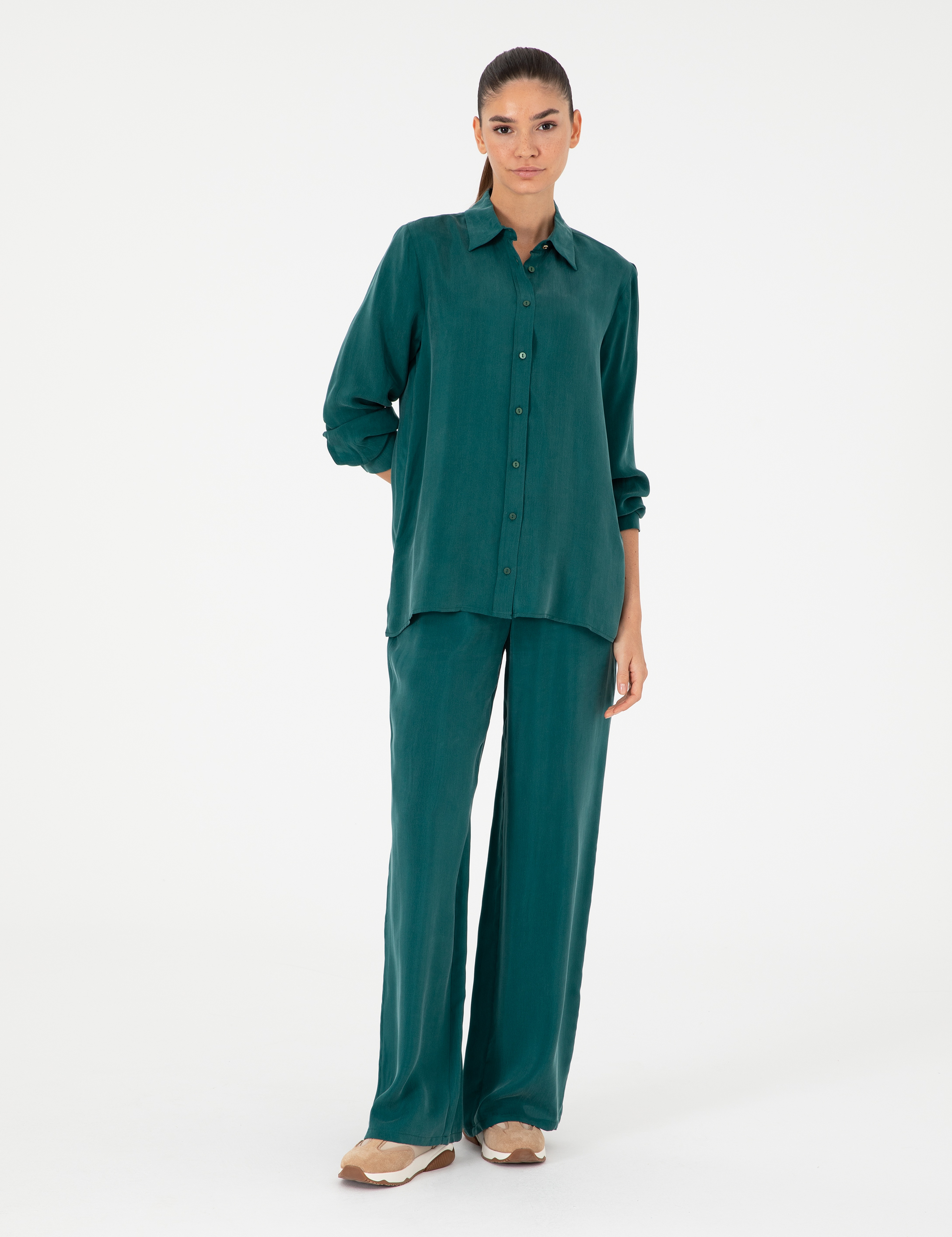 Koyu Yeşil Kanvas Pantolon - Image 3