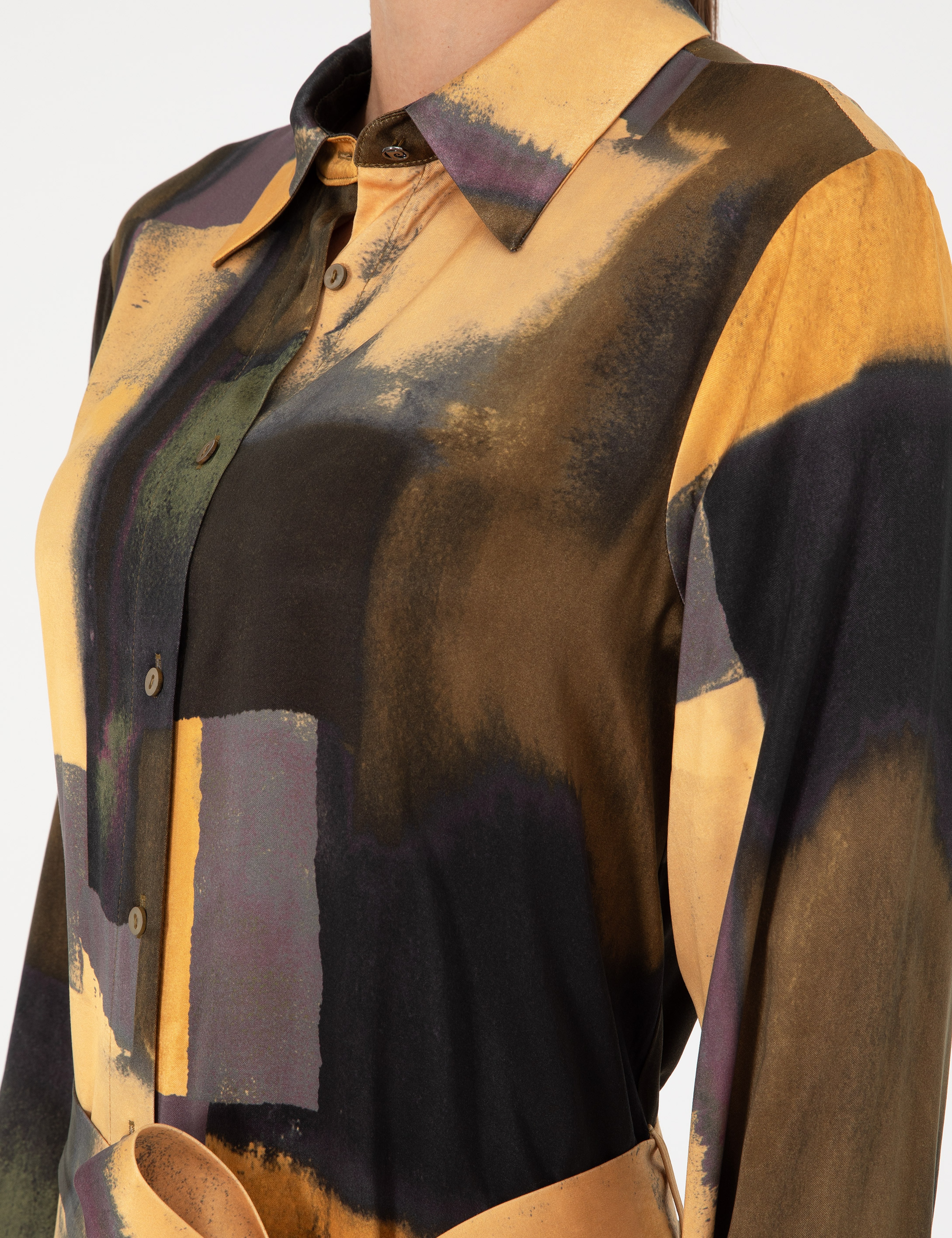Safran Comfort Fit Dokuma Elbise - Image 6