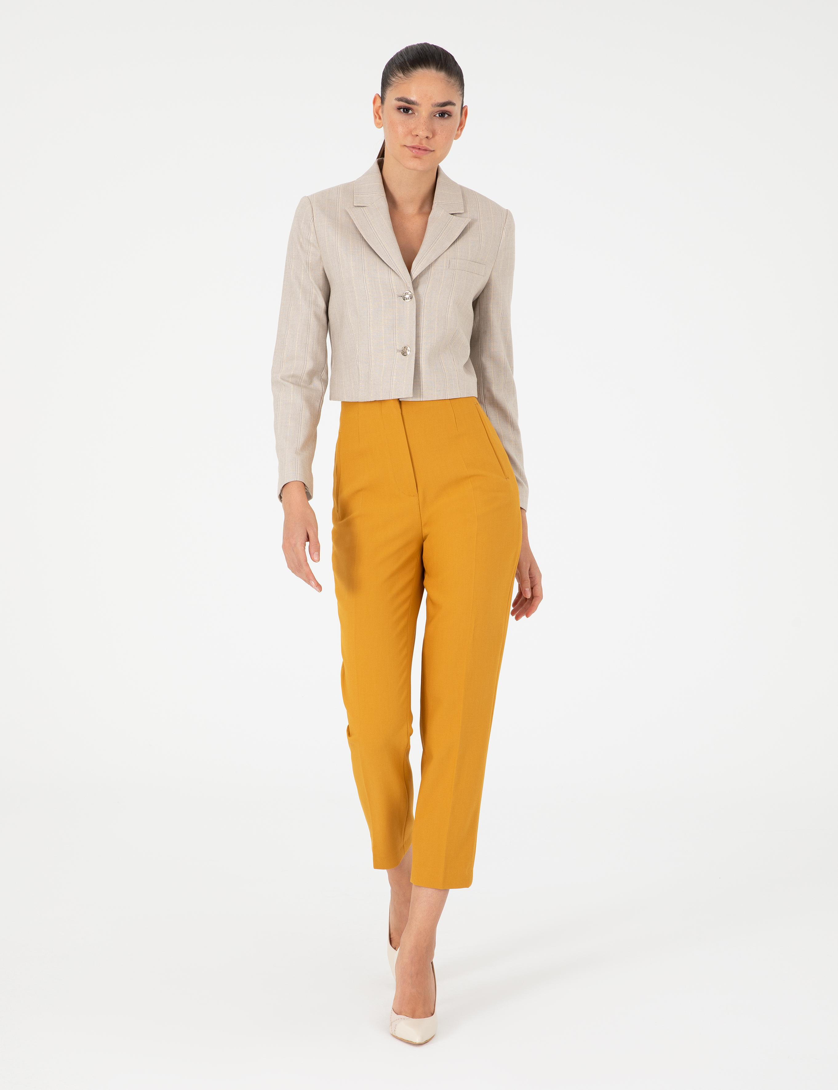 Safran Carrot Fit Kumaş Pantolon