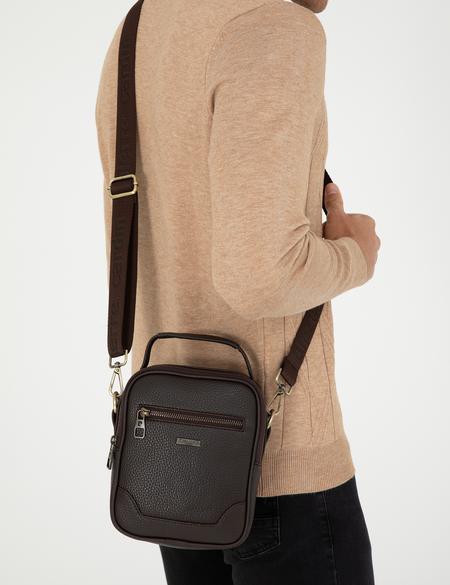 Erkek Kahverengi Askılı El Çantası - 50296021002