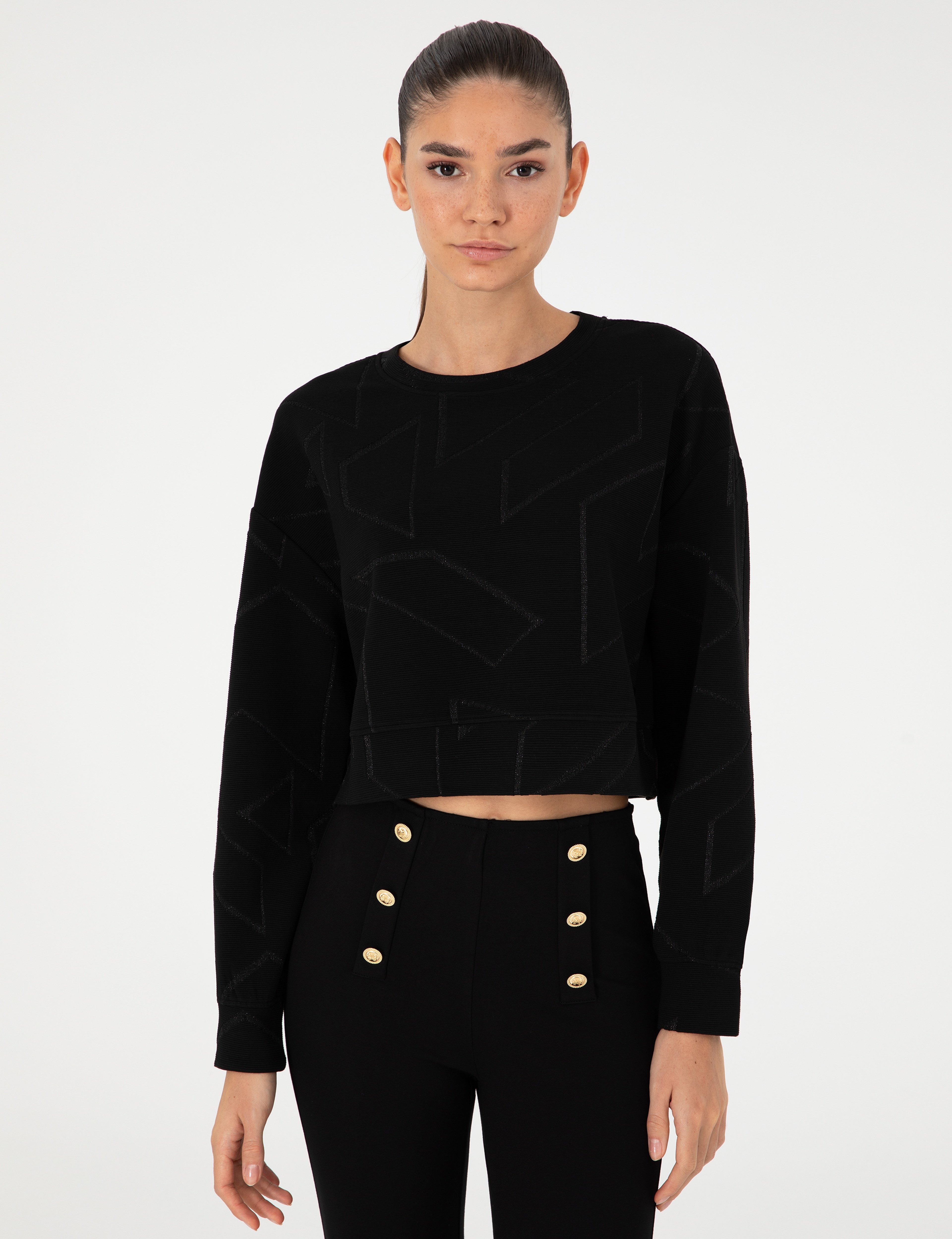 Siyah Oversize Sweatshirt