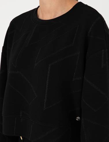 Siyah Oversize Sweatshirt