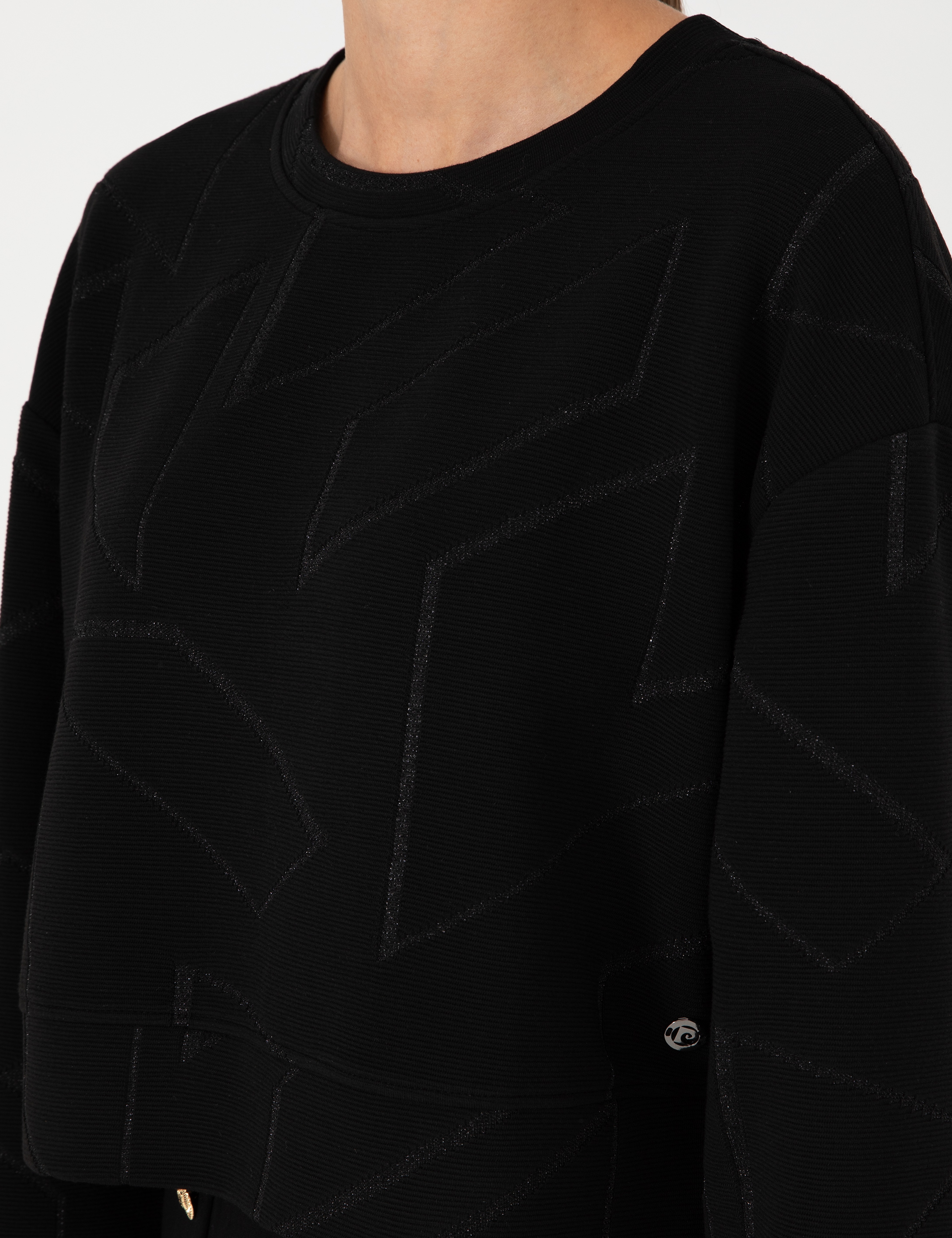 Siyah Oversize Sweatshirt - Image 7