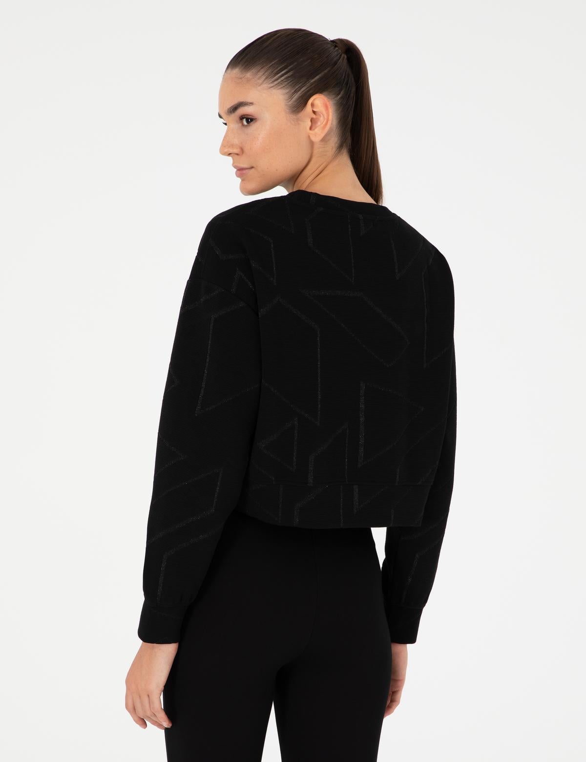 Siyah Oversize Sweatshirt - 50291038004