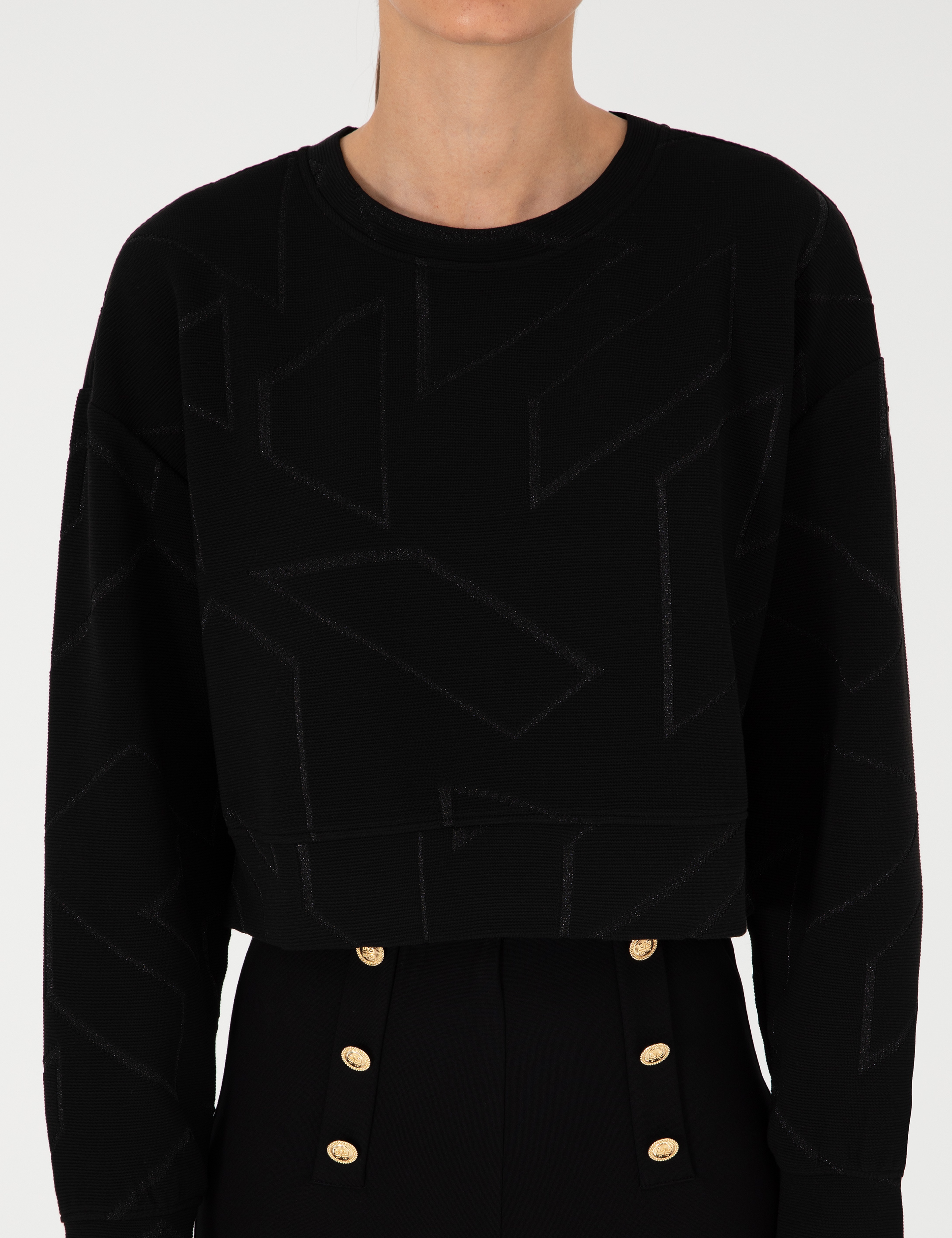 Siyah Oversize Sweatshirt - Image 6