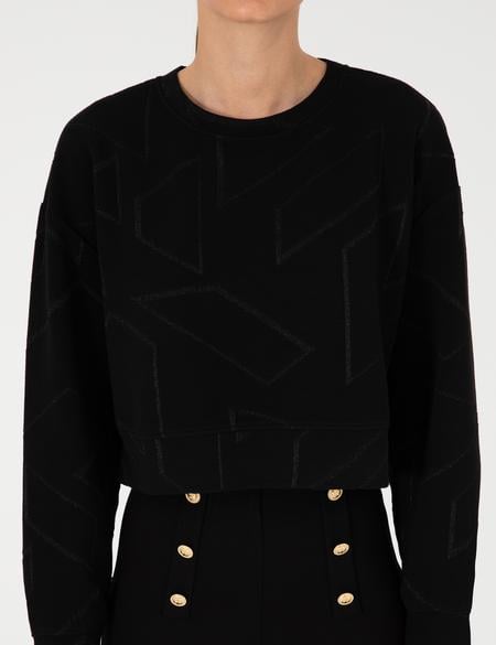 Siyah Oversize Sweatshirt - 50291038004