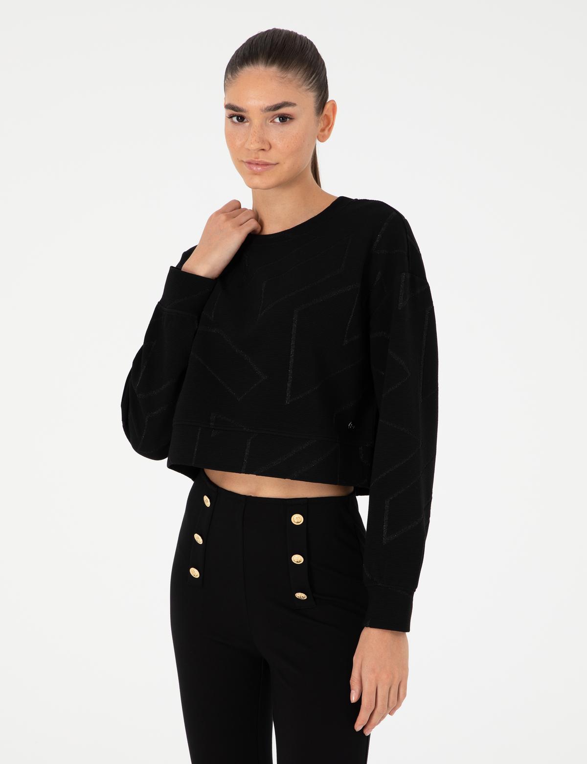 Siyah Oversize Sweatshirt