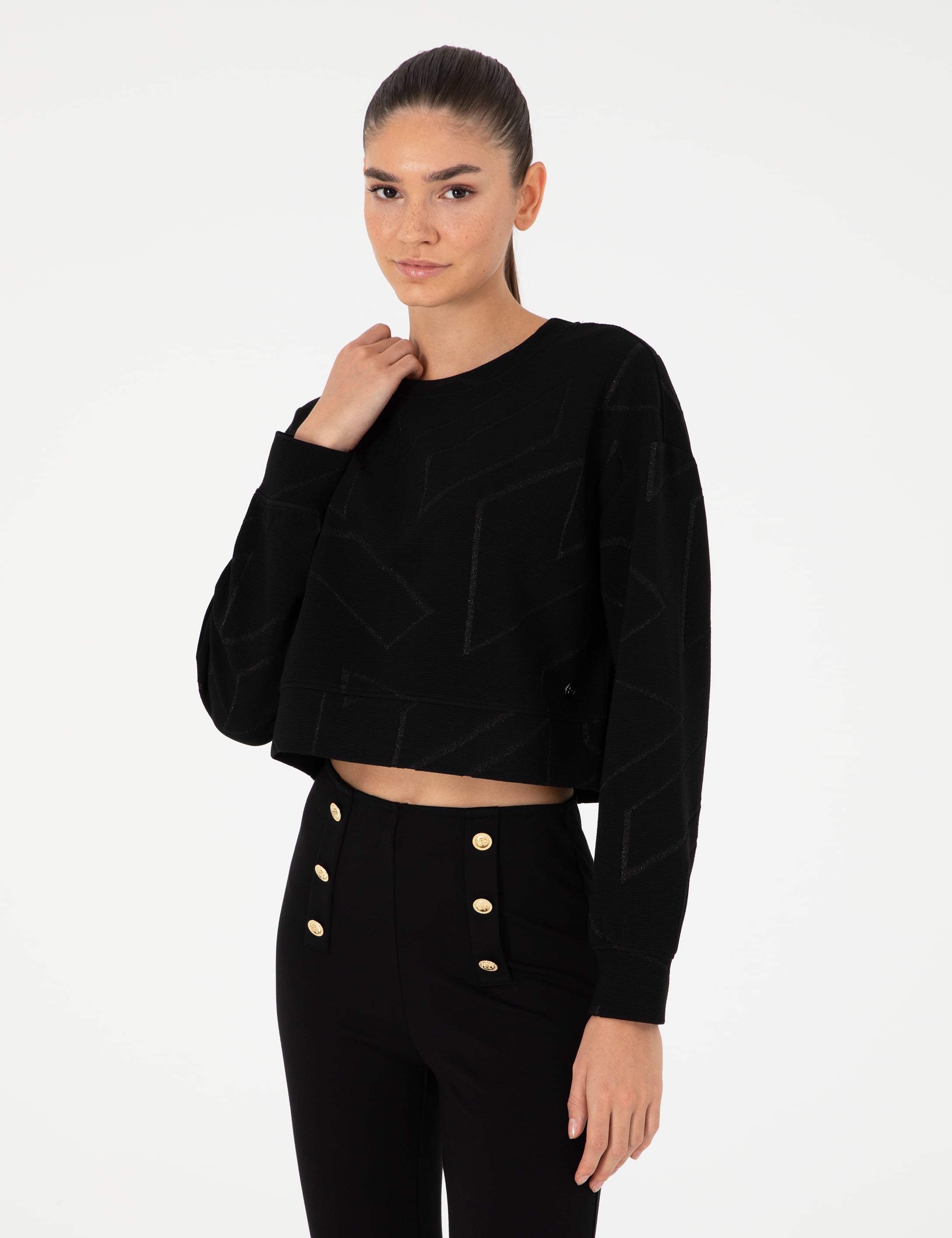 Siyah Oversize Sweatshirt