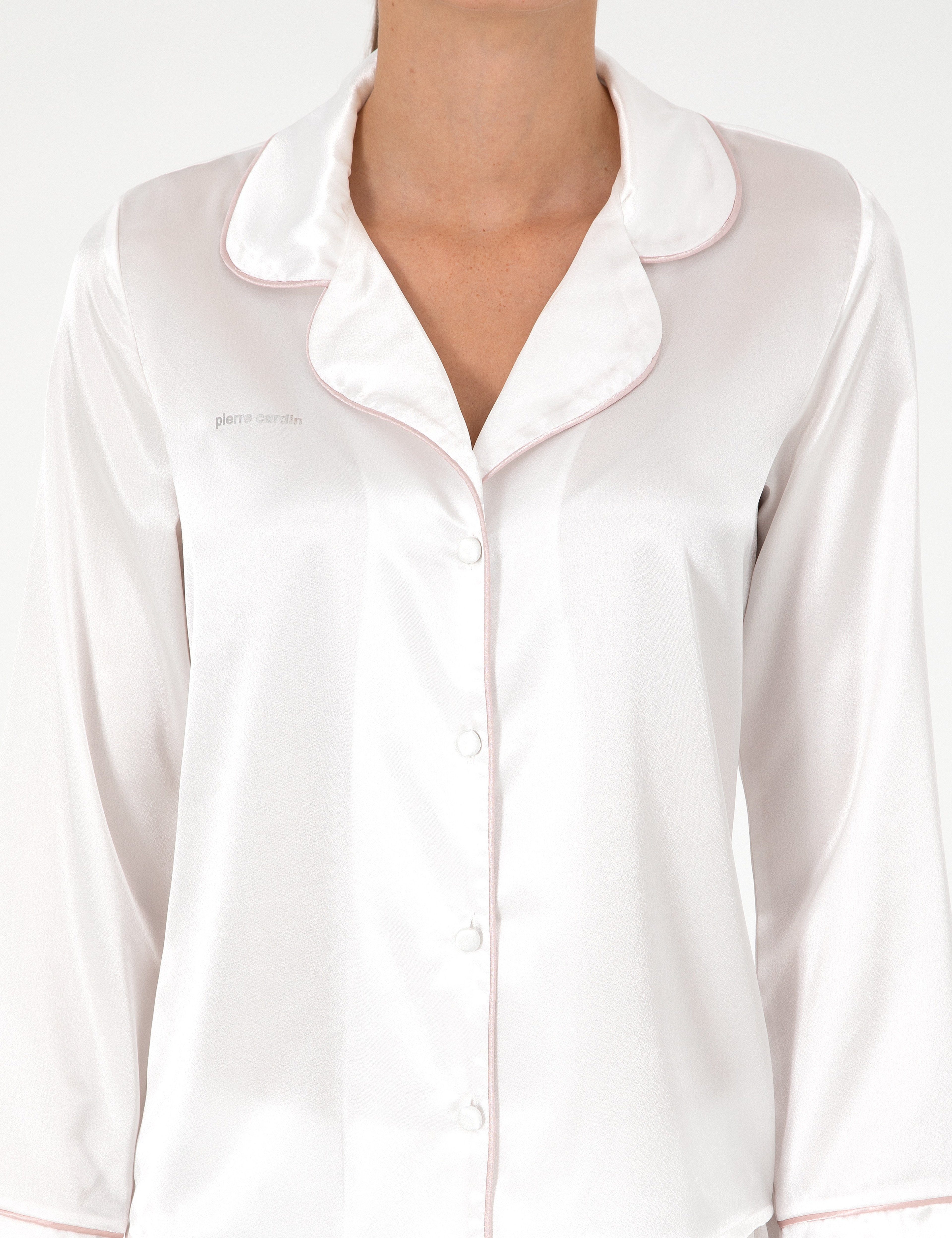 Ekru Saten Pijama Takımı - Image 5