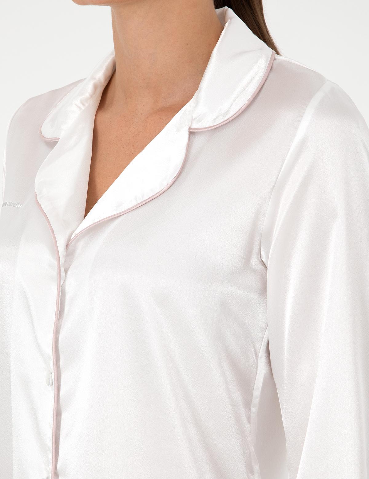 Ekru Saten Pijama Takımı - 50303949002