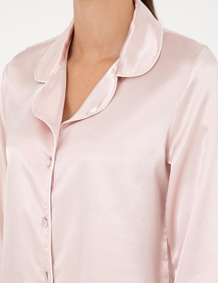 Pudra Saten Pijama Takımı - 50303949023