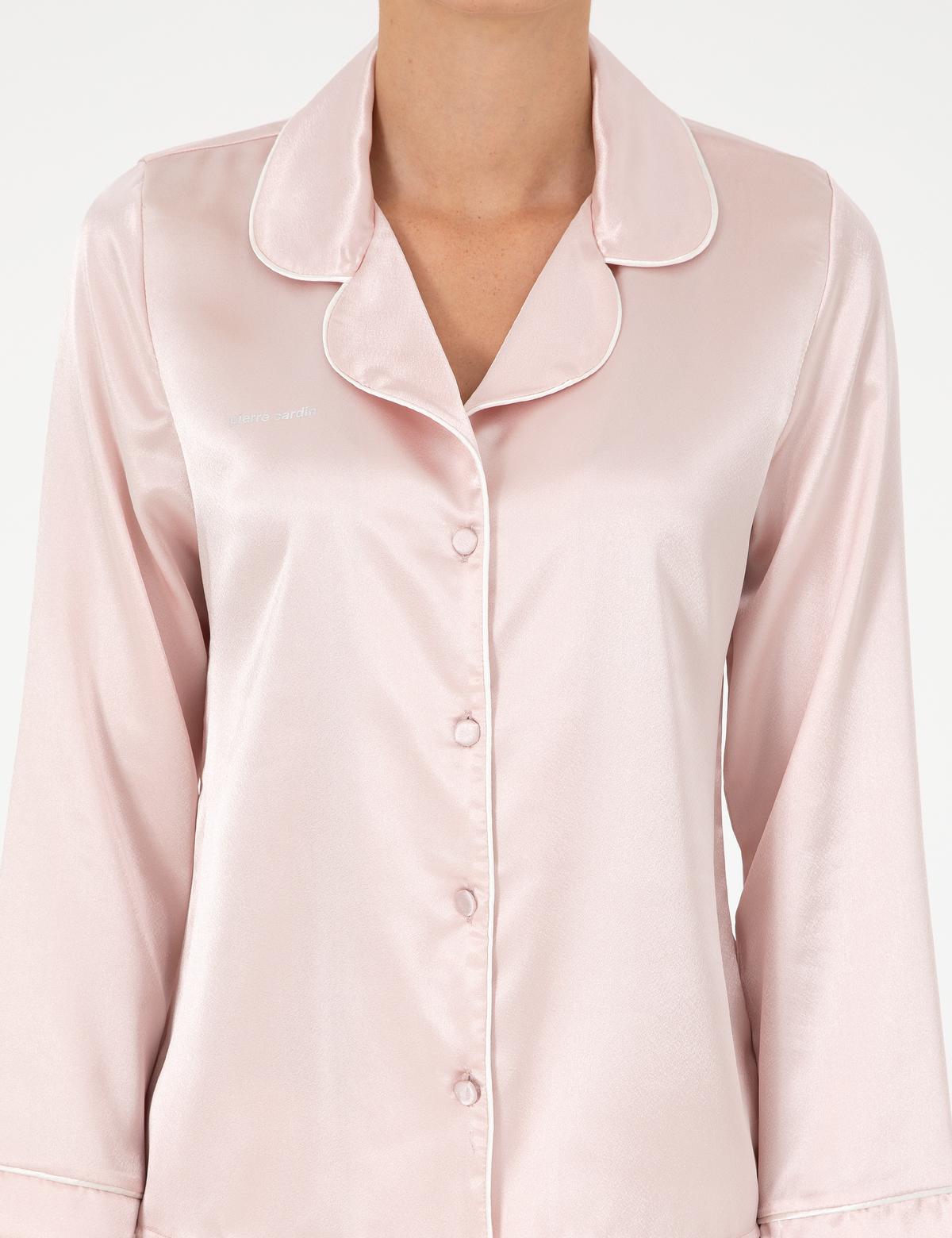 Pudra Saten Pijama Takımı - 50303949023