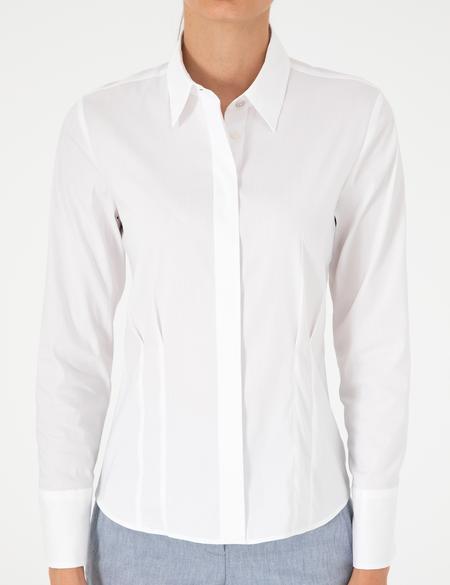 Beyaz Slim Fit Uzun Kollu Gömlek - 50296350004