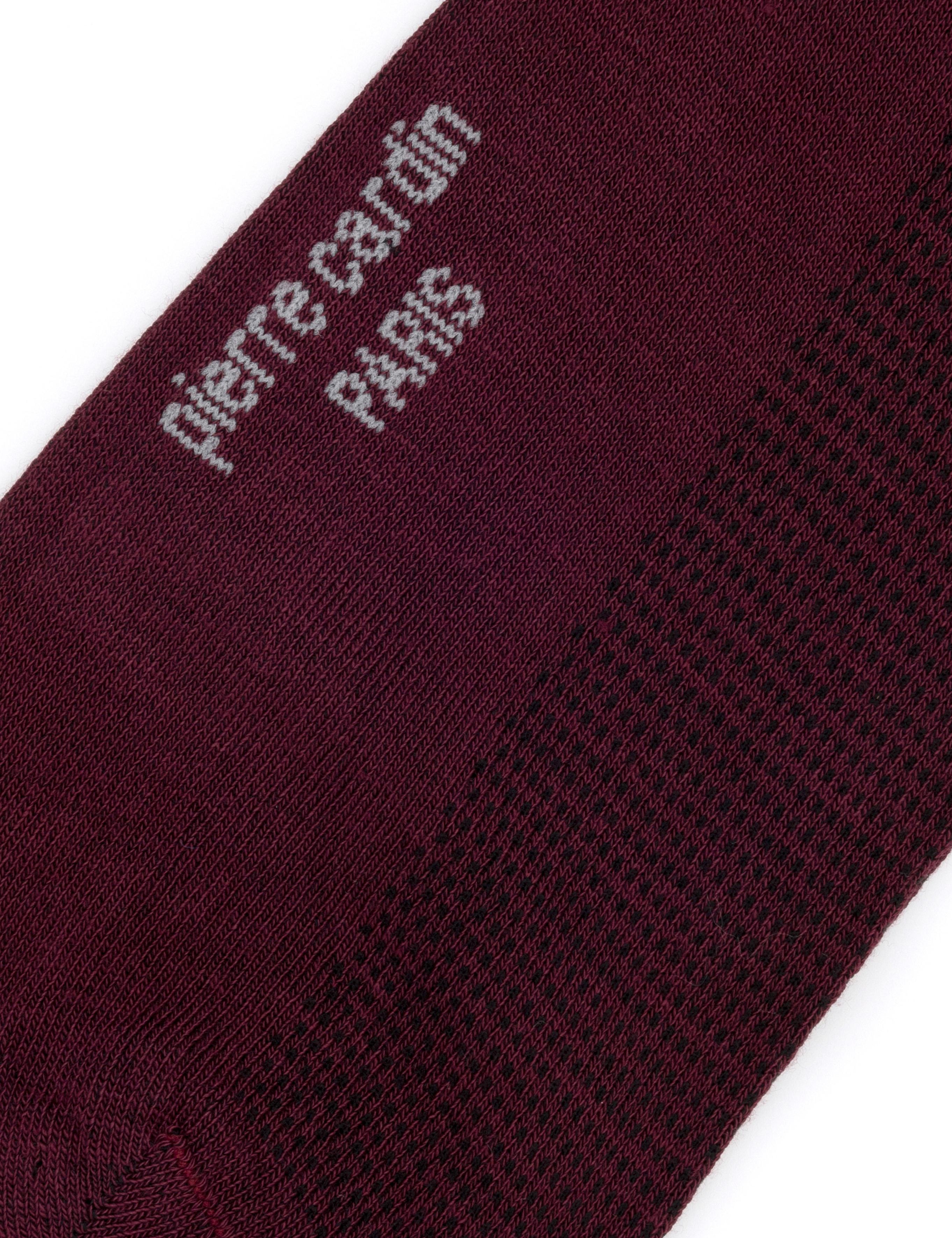 Erkek Bambu Karışımlı Bordo Soket Basic Çorap