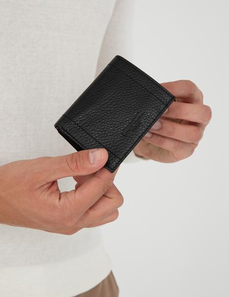 Erkek Siyah Deri Cüzdan - 50305181001