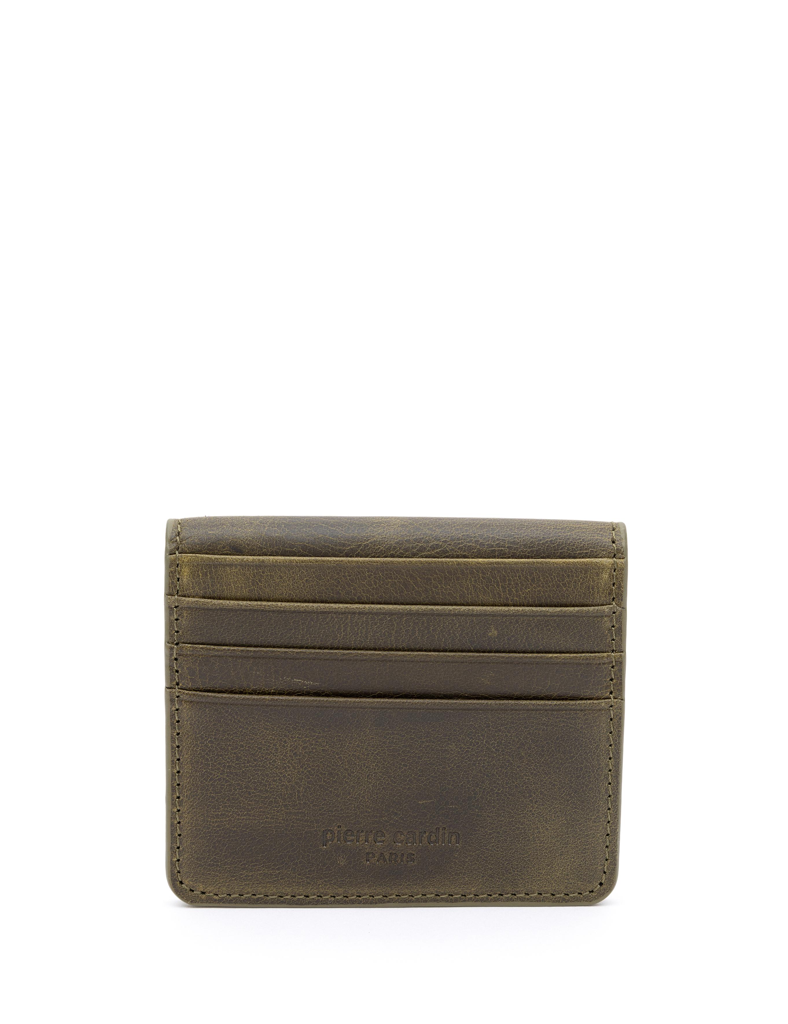 Erkek Haki Deri Cüzdan