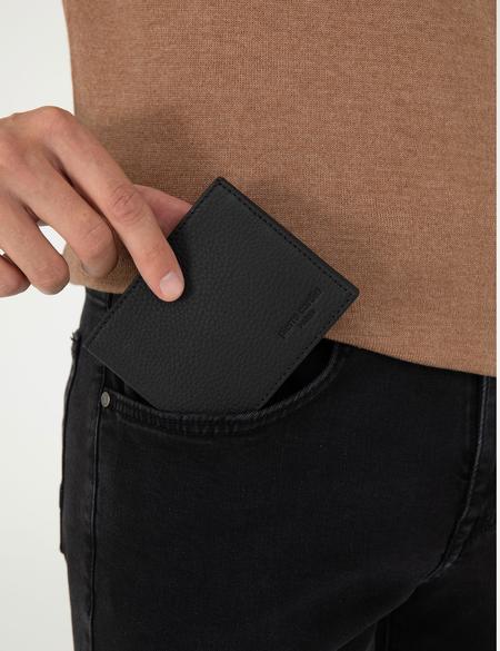 Erkek Siyah Deri Cüzdan - 50305118002