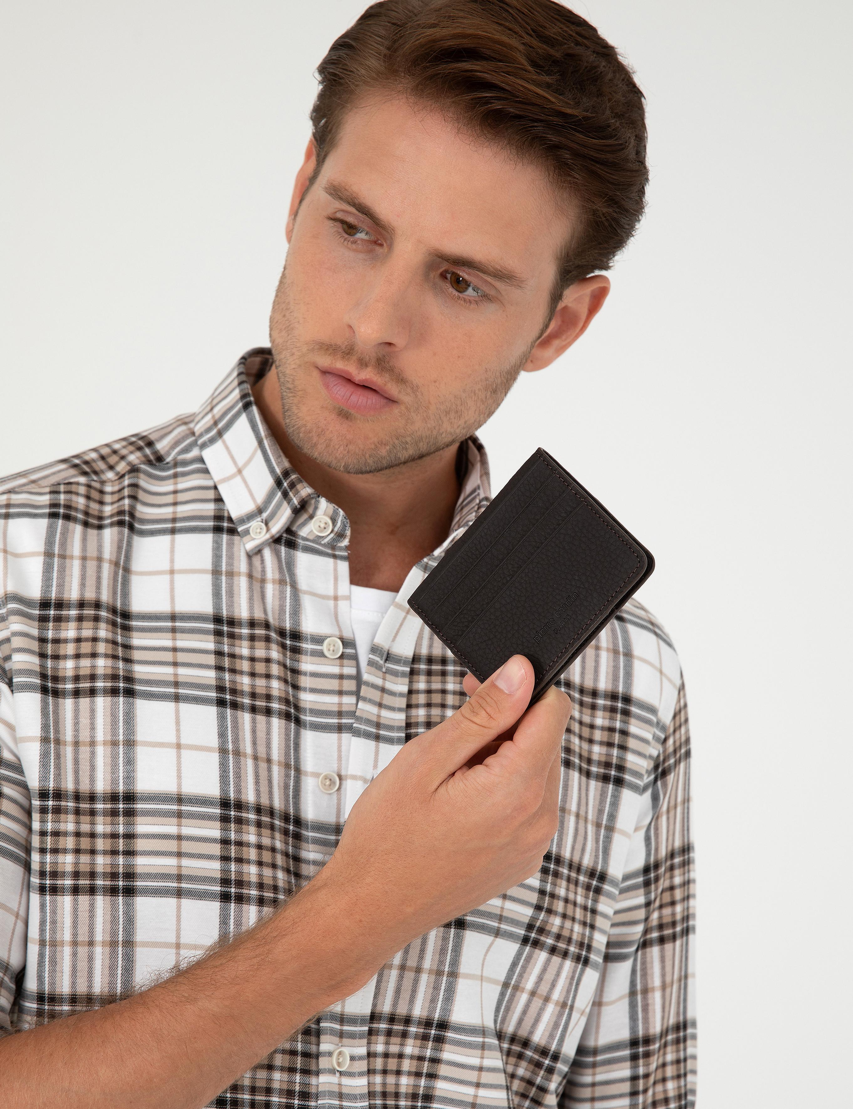 Erkek Kahverengi Deri Cüzdan