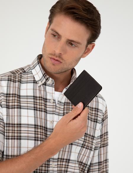 Erkek Kahverengi Deri Cüzdan - 50305187002